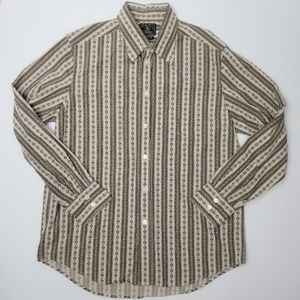 Lucky Brand | 100% Cotton Button Up Brown Tan